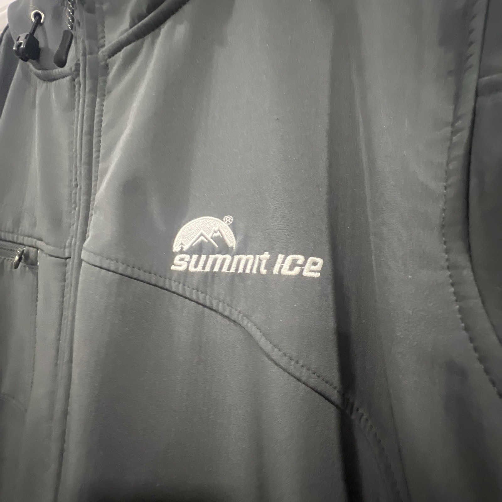 Summit Ice Jacket Medium Gray Softshell Full Zip … - image 2