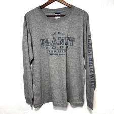 Vintage Planet Hollywood 2000 Film Crew Myrtle Beach Long Sleeve T-Shirt Y2K L