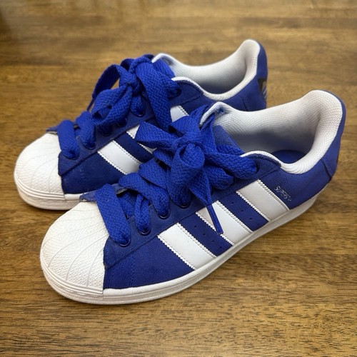 Adidas Men’s Superstar Shoes Lucid Blue White