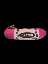 Pink Crayola Crayon Stuffed Animal Plush Soft 11" Kids Toy Cute Vintage Color