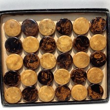 VTG Bakelite Backgammon Checkers - 1.25