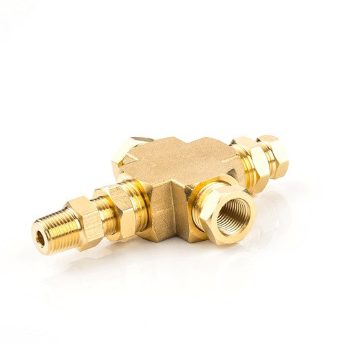 Adapter Oil Pressure Sensor Distributor Oil temperature 1/8"-27NPT 1/4"-18NPT - Picture 2 of 8