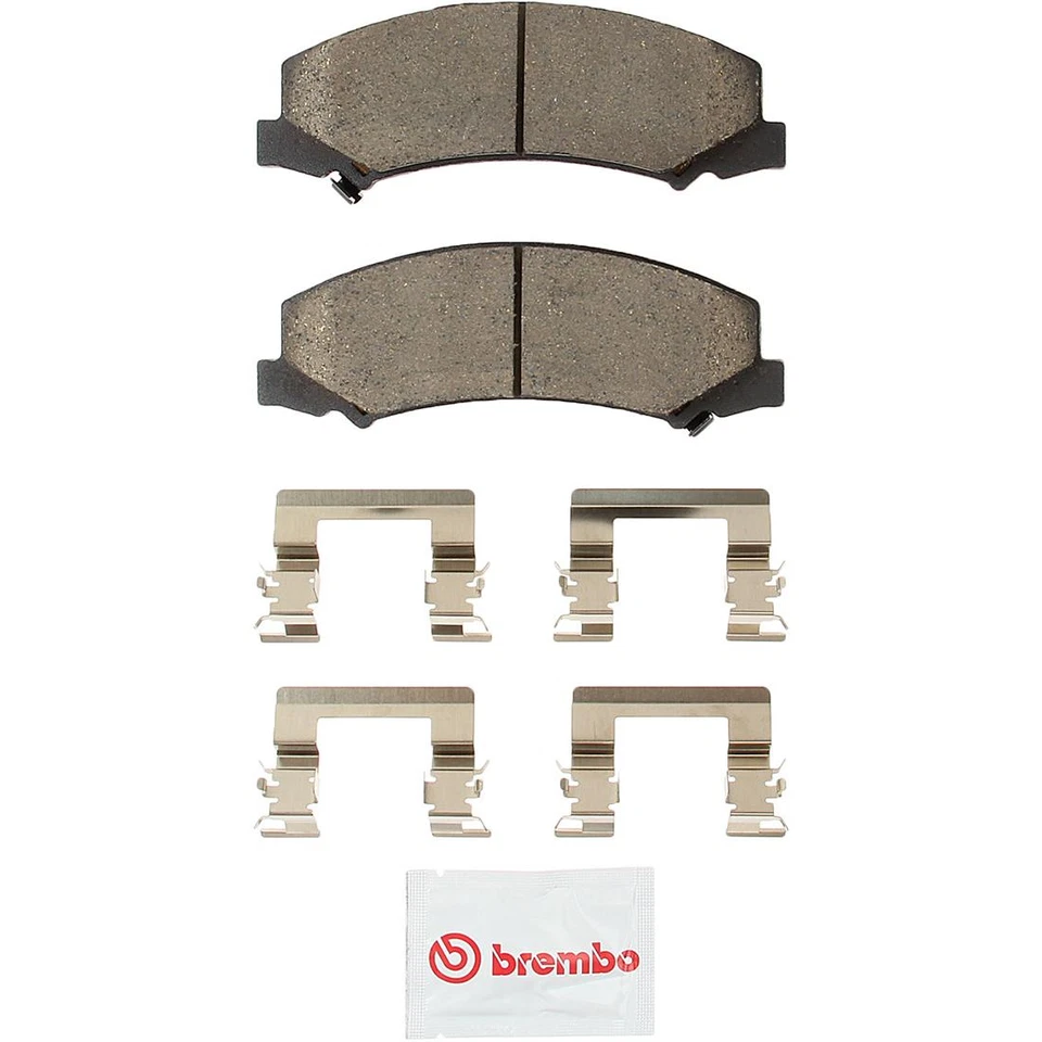 Se adapta a Chevrolet Impala 2006 rotores de freno delanteros y pastillas de freno de cerámica - Brembo OE Foto 2 de 4