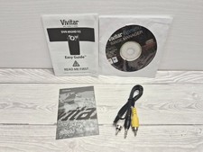 Vivitar DVR 892HD Camcorder Software Disc, Guide  Cables