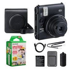 Fujifilm Instax Mini 99 Camera Black w/ Case 20 Mini Film