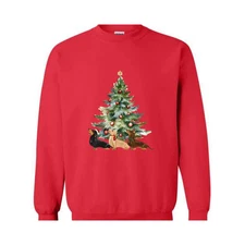 Dachshund Christmas Sweatshirt, Doxie Sweater, Dachshund Lover Gift, Wiener Dog 