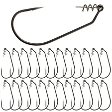Reaction Tackle Swimbait Hooks for Bass Fishing, Soft Plastic, Worm, Lure, Si...