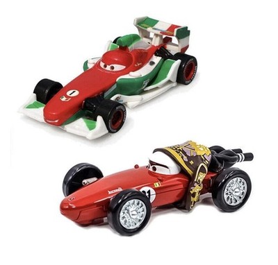 2-Car Disney Pixar Cars 2 Bernoulli & MaMa Die-cast Metal 1:55 Toys Car New 2024