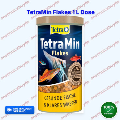 TetraMin Crisps - Fischfutter für alle Zierfische, nährstoffreiche Mischung 1 L