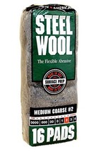 NEW HOMAX 106605-06 PACK 16 GRADE 2 MEDIUM COARSE GRIT PACK STEEL WOOL 0371484