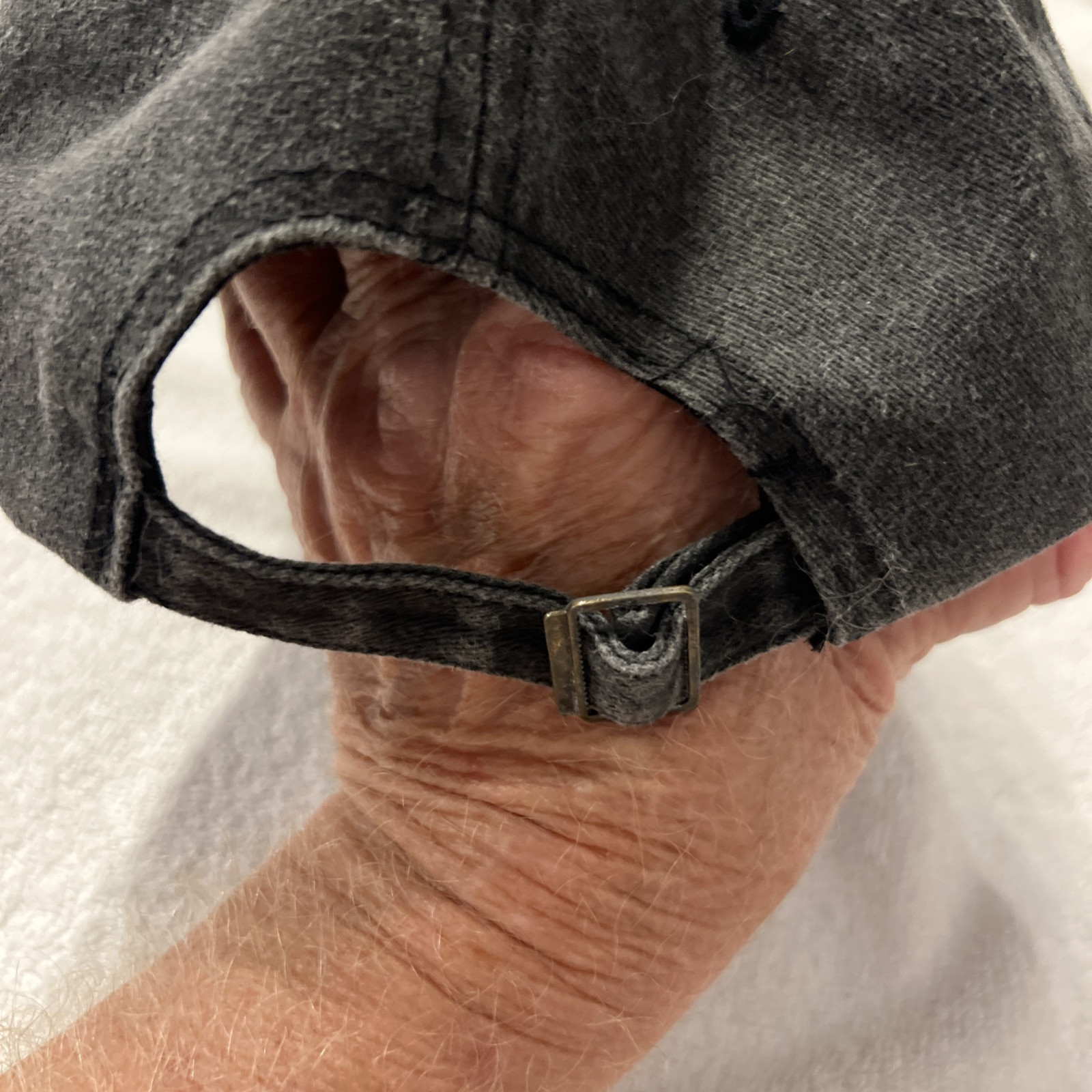 Palm Tree Beach Cap Hat EUC Strap Back Black Ship… - image 4