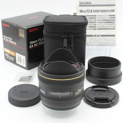Sigma 10mm f2.8 EX DC Fisheye HSM Lens for Canon/Nikon - Excellent