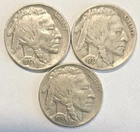 Set of 3    Buffalo Nickels 1936  1937 1937-S