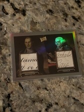 WASHINGTON FRANKLIN DUAL AUTHENTIC HANDWRITTEN RELIC CARD PIECES OF THE PAST 