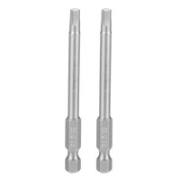 "2 StüCk 5/32\" Sae Sechskant-Bohrerbits 75Mm LäNge Magnetbits Grau"
