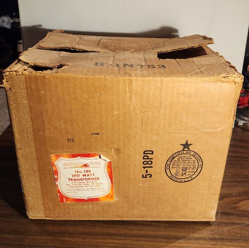 AMERICAN FLYER 18B 190 Watt Transformer with box - Cleaned, voltage tested - Picture 15 of 18