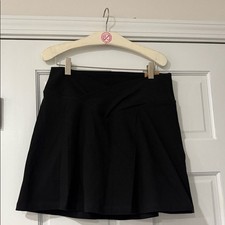 Victoria Secret Pink Elegant Black Skater Skort size L brand new with tags