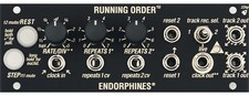 ENDORPHIN.ES RUNNING ORDER 1U BLACK : NEW : DETROIT MODULAR 