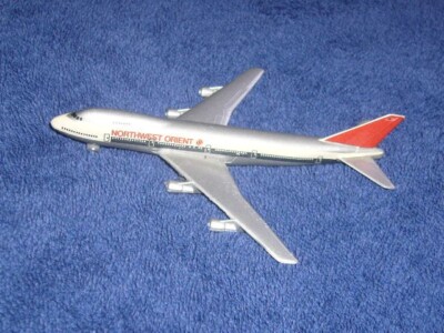 RARITÄT - Boeing 747 - Northwest Orient - 1:600 - Schabak - Silberne Räder - OVP