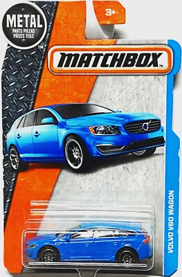 2017 Matchbox VOLVO V60 WAGON Blue 1/64 Scale SHIPS IN PROTECTO PACK