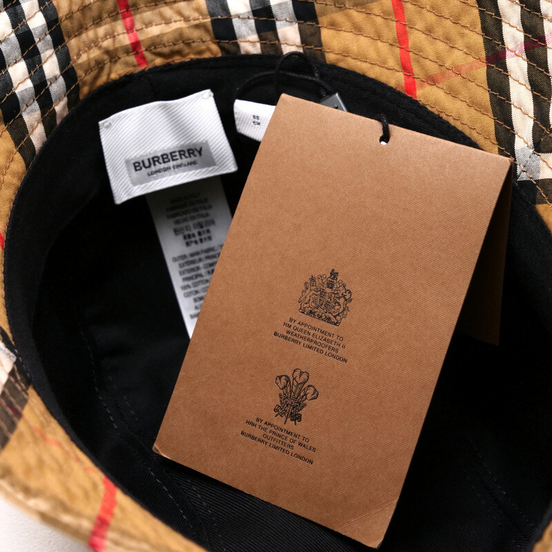 □Unused item□BURBERRY hat Size S Vintage Check Bucket Hat