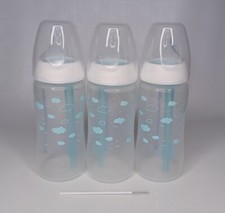 Nuk Baby Bottle Lot Of 3 Bottles Blue 10 Oz.