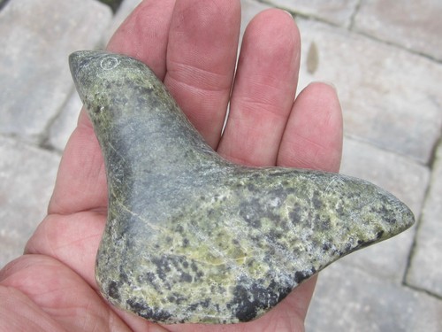 Scultura sigillo pietra ollare non firmata intaglio alaska arte animale nativa eschimese - Foto 2 di 6
