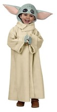 Kids Star Wars The Mandalorian Baby Yoda Cosplay Costume Child Robe 2T