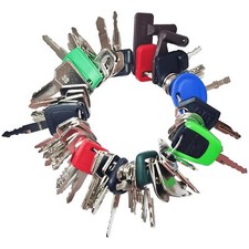 50 Heavy Construction Equipment Keys Set Kubota JCB Cat Komatsu Hitachi Volvo JD