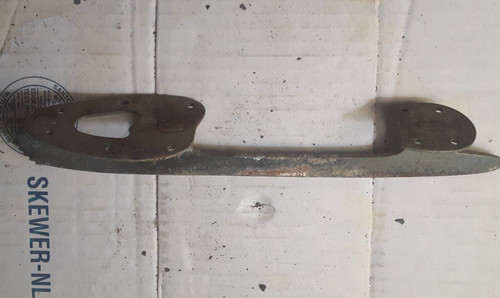 vintage ElectraSteel skate blade "9-2/3", 11-1/4" Lg overall, steel, rust