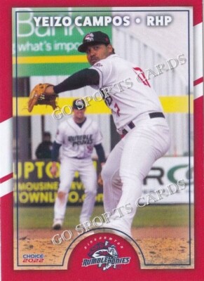 2022 Binghamton Rumble Ponies Yeizo Campos RC Rookie NY Mets VZ