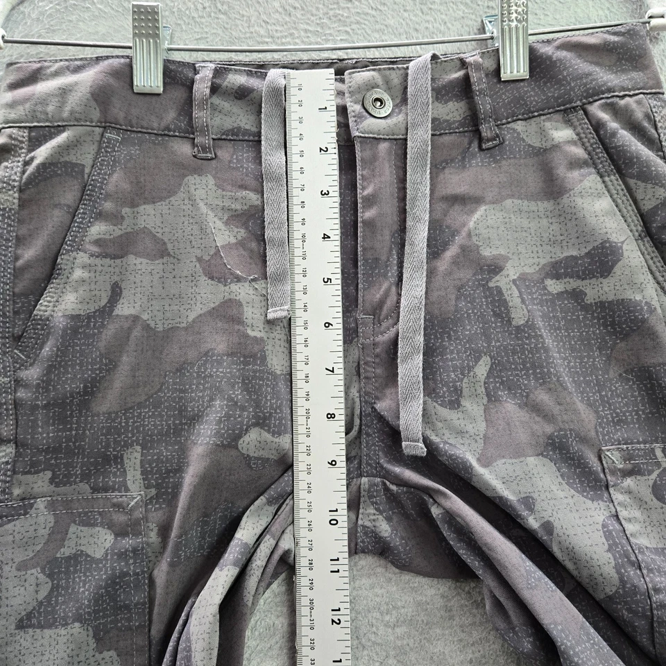 Pantalones Prana Mujer 4 Gris Camuflaje Carga Halle Jogger Aire Libre Senderismo Cordón Foto 4 de 4
