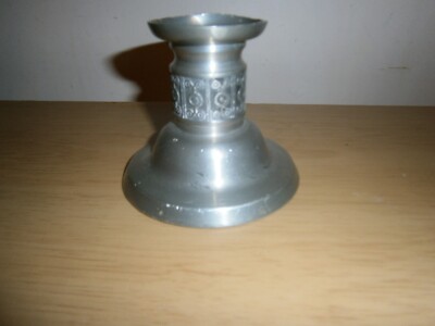 Vintage kleiner Zinn Haugrud Norwegen Kerzenständer. 8cm. (E11)