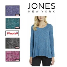 Jones New York Women's Long Sleeve Knit Tunic Top J51 J52