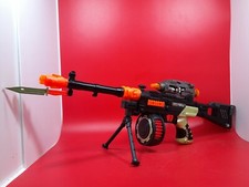 Rapid Fire Commando Recon II Toy Machine Gun movable parts/Lights/sounds 28"