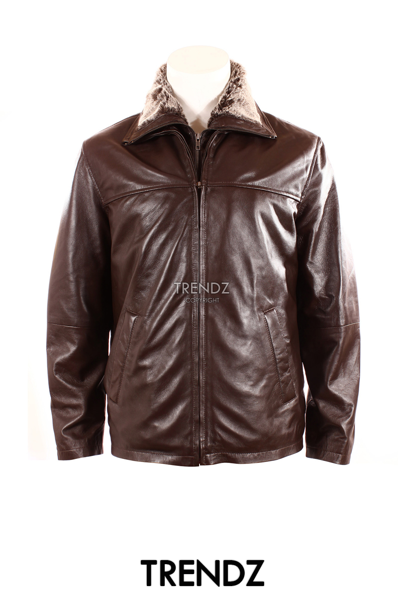 ALTRA Giacca Uomo MARRONE BRUTO Stile Classico Smart Designer Vera Pelle d'Agnello