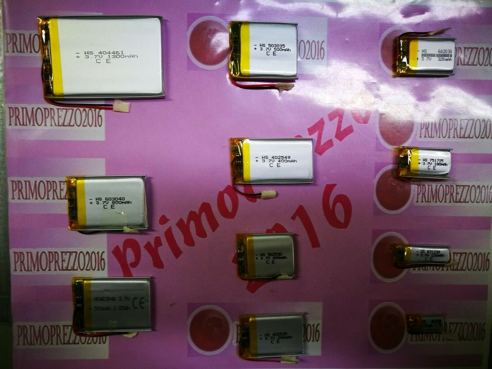 Batterie ricaricabili LiPo 3,7V per modellismo foto 2