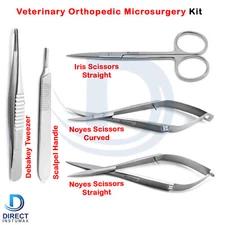 Veterinary Orthopedic Microsurgery Tool Iris Surgical Laboratory Instruments Kit