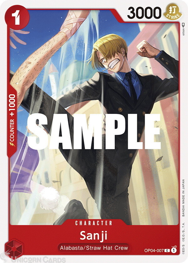 OP04-007 Sanji :: Common One Piece TCG Card