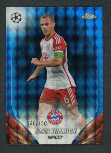 2024 JOSHUA KIMMICH 148/150 TOPPS CHROME UEFA CHAMPIONS LEAGUE GEOMETRIC BLUE