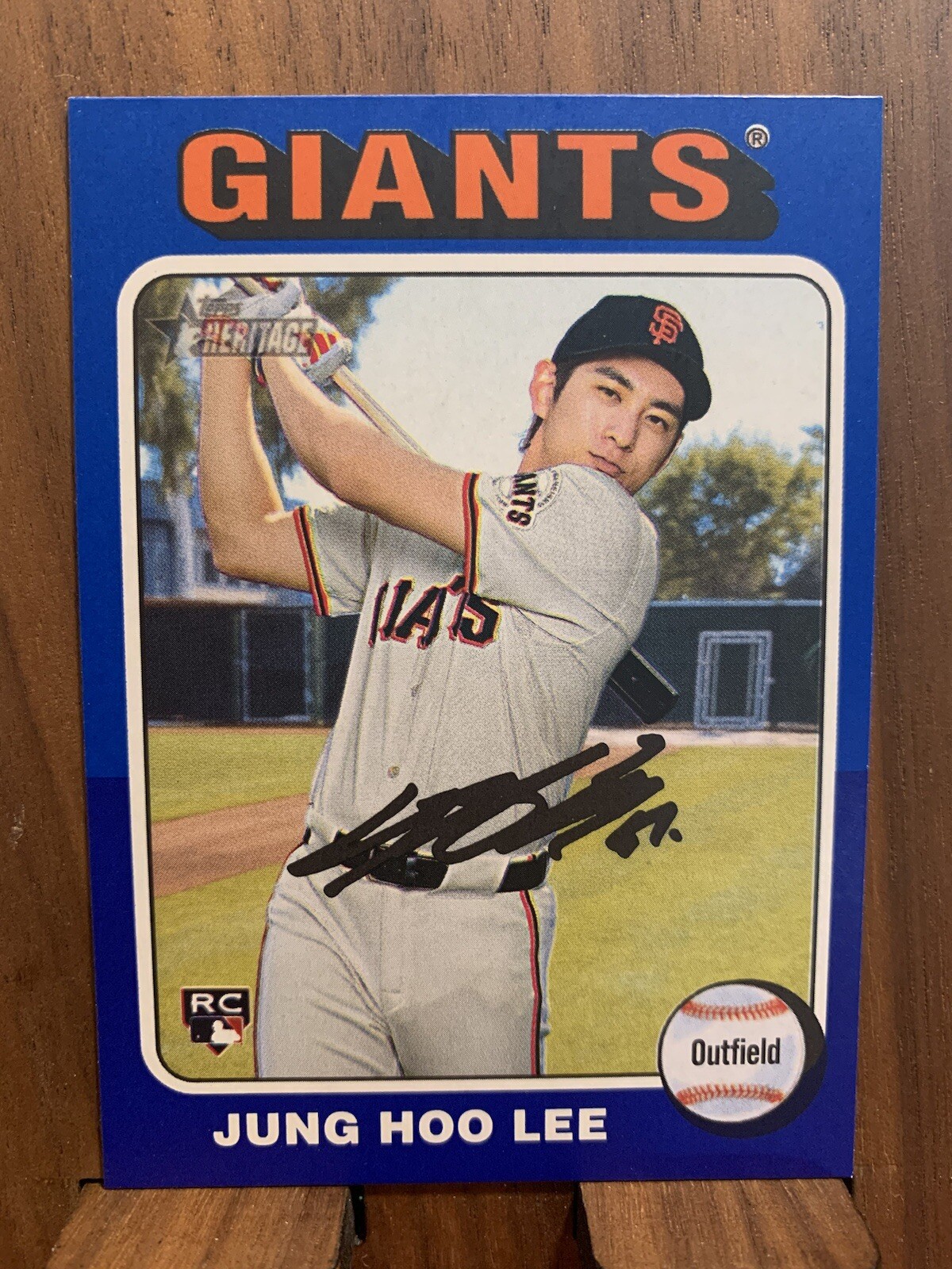 2024 Topps Heritage High Number - Jung-Hoo Lee #545 Dark Blue Border (RC)