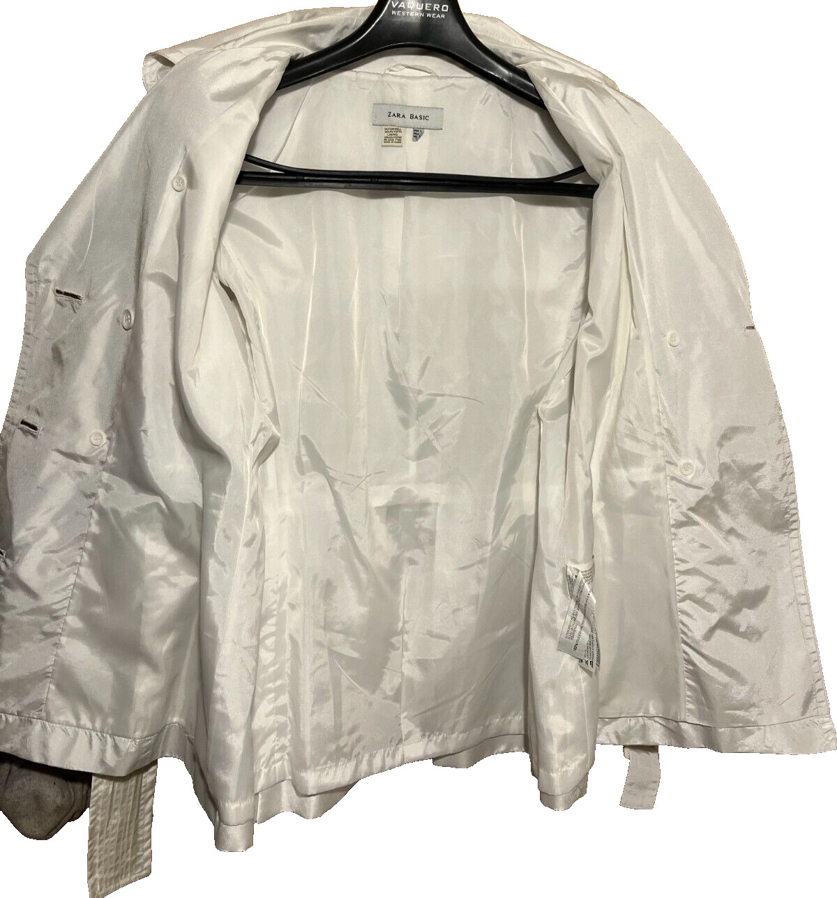 Zara Basic Womens 77302 White Polyester Short Dou… - image 9