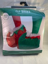 Xmas Deluxe Elf Shoes Boot Christmas Fancy Dress Costume Novelty Accessories