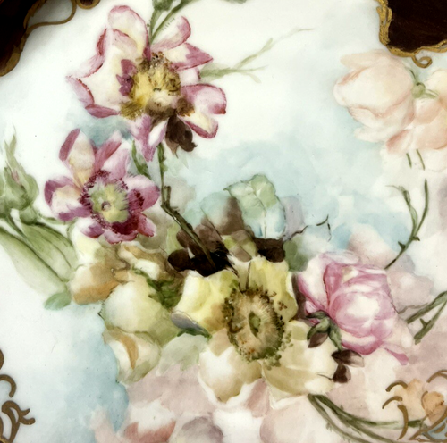 Tressemanes & Vogt (T & V), LIMOGES, FRANCE OPEN HANDLE CAKE PLATE / PATTER 1900 - Picture 2 of 7