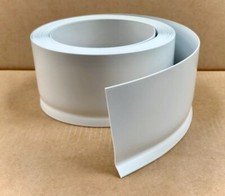 Flexible PVC Sit-On Skirting Board  100mm x 20mm White Black Grey 10m-25m