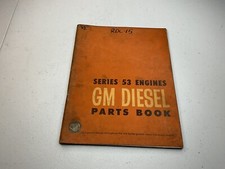 1962 Series 53 Engine Gm Diesel Parts Book Manual