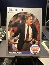 1990-91 NBA HOOPS Basketball card Bill Fitch Coach Nets 321