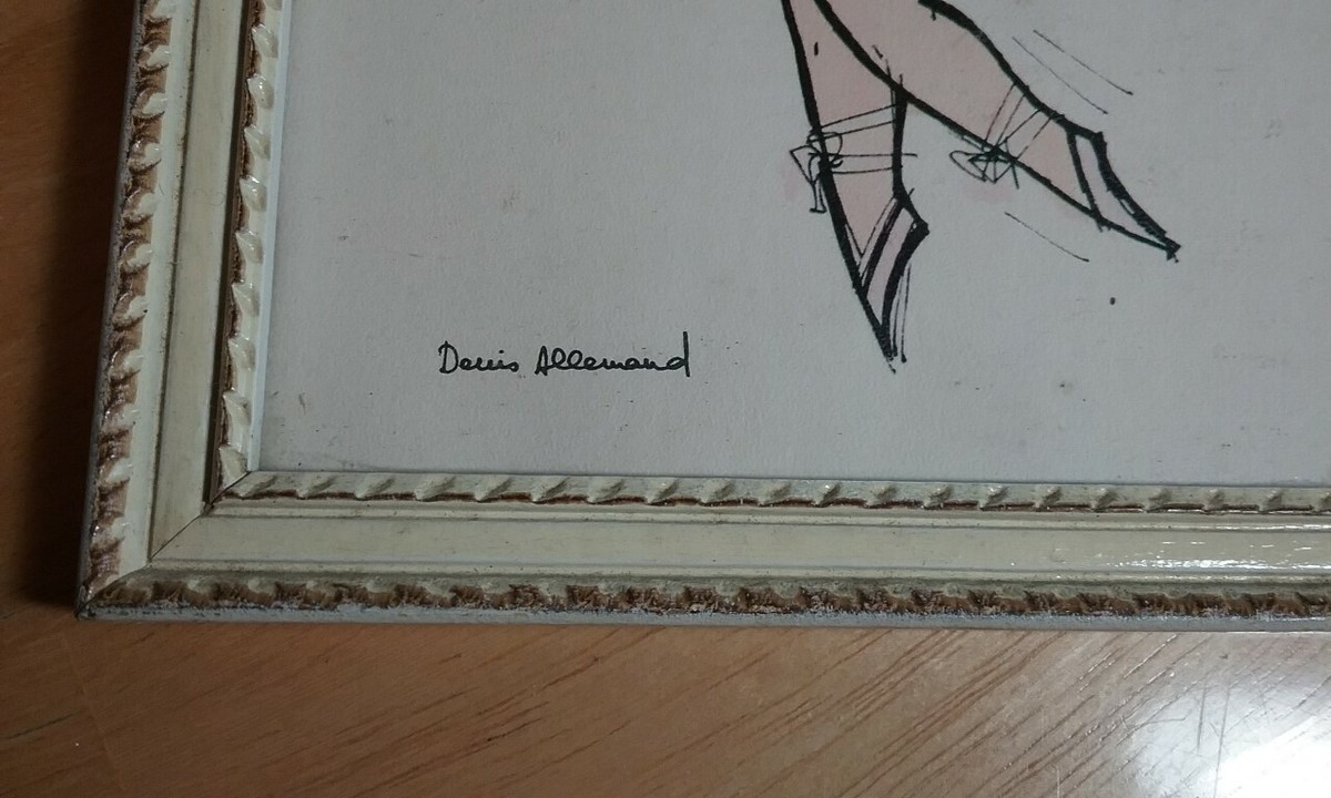 アート・写真 Denis Allemand バレリーナ イラスト 絵画 額装