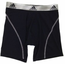  67 Adidas Underwear Men Black Climalite Microfiber Boxer Brief Size S