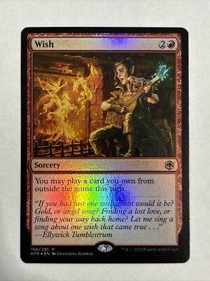 Wish - FOIL - Adventures Forgotten Realm - AFR - Commander - MTG -NM
